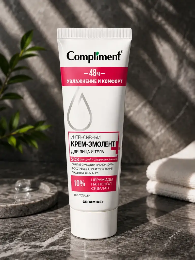 Compliment Ceramide+ Face and Body Emollient Cream, 50 ml #1