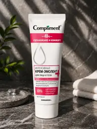 Compliment Ceramide+ Face and Body Emollient Cream, 50 ml #1