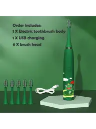 laoGreen Kids Electric Toothbrush with 6 Heads and 4 Modes #1