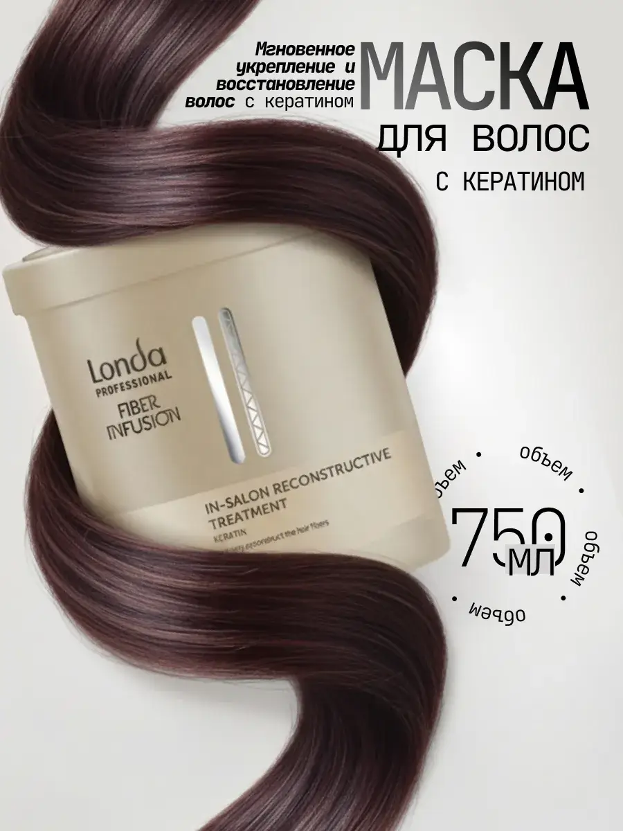 Londa Professional Fiber Infusion Keratin Hair Mask, 1 pack 750 ml