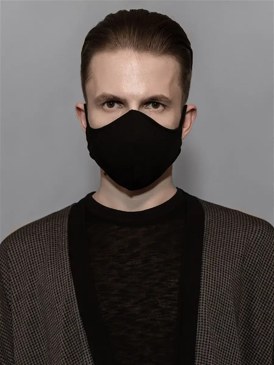 SKYTREND Black Cotton Reusable Face Mask