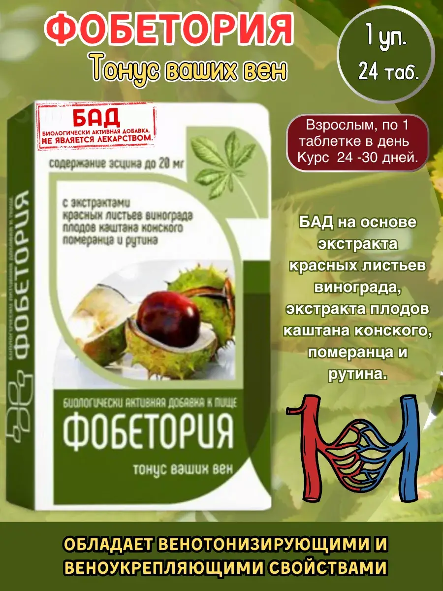 Fobetoriya Venotonic 24 Pack Toner