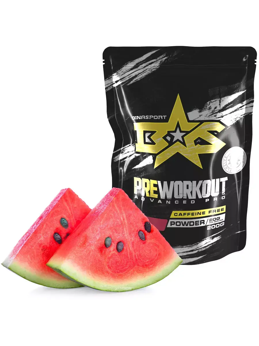 Binasport Pre-Workout Advanced Pro Caffeine-Free Watermelon 200g
