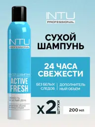 Intu Active Fresh Dry Shampoo Spray 2 Pack 200 ml, 2 Count #1