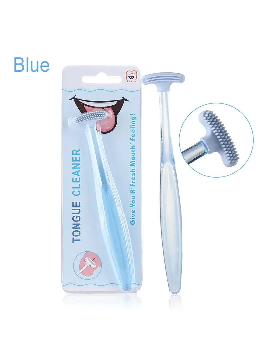 LEKGAVD Silicone Tongue Scraper Brush, 1 Count