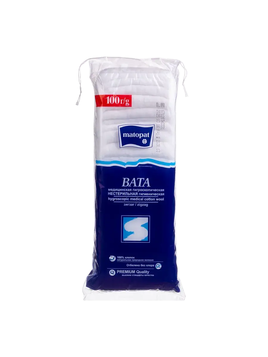 Matopat Zigzag Cotton Pads, pack 100 g, 1 Count