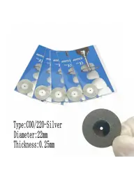 Xceldent C00 Diamond Discs, Silver 22 mm, 5 Count #1