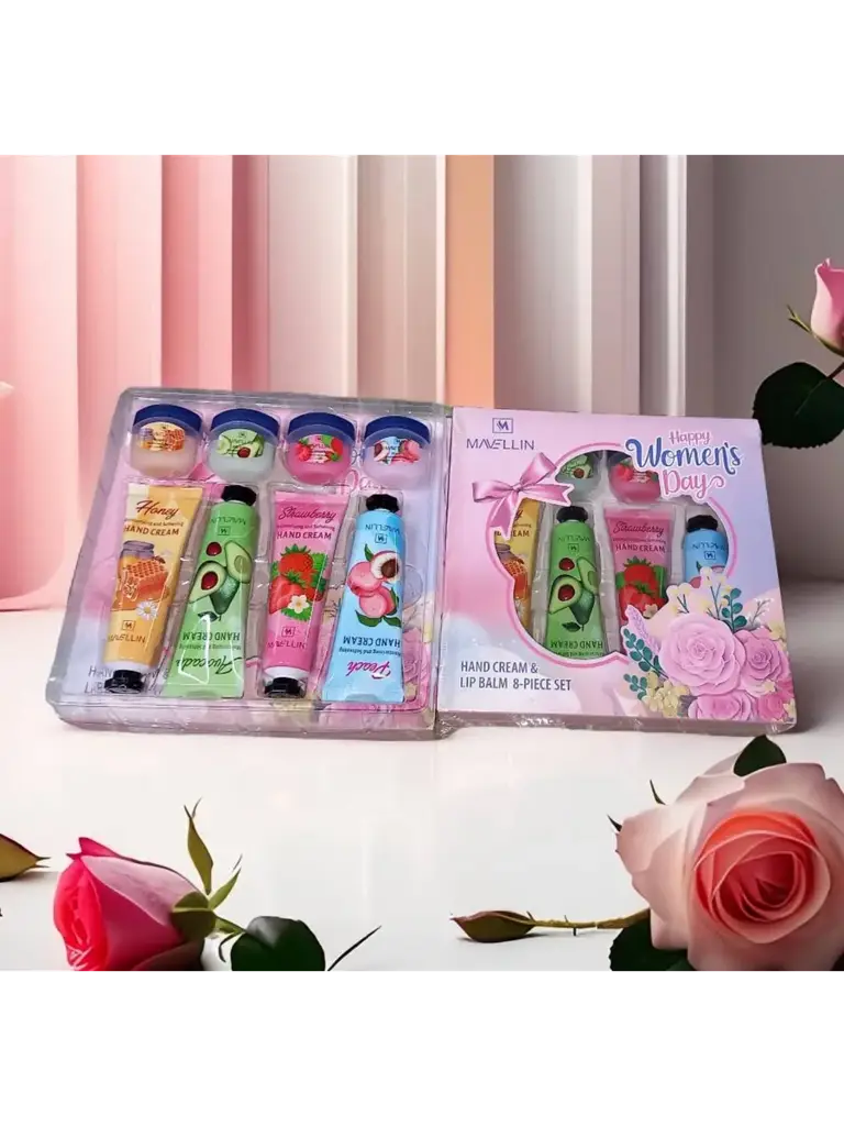 Hand Cream and Lip Balm Gift Set 8 Pieces #1