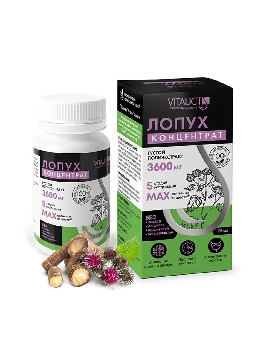 Vitauct Burdock Root Extract Liquid 75 ml