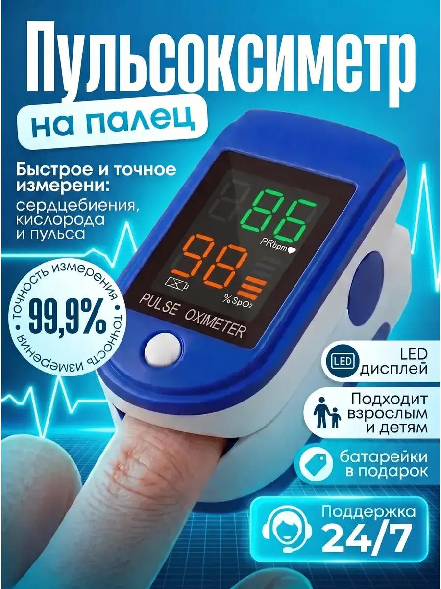 Fingertip Pulse Oximeter MD300C1 White-Blue