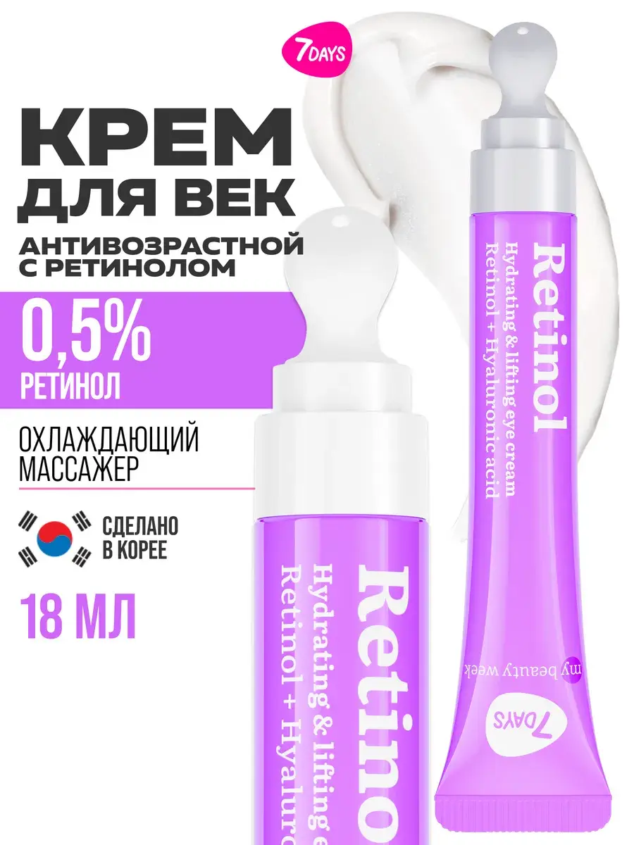 7DAYS MY BEAUTY WEEK Retinol Eye Cream, 18 ml