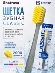 Pesitro Classic Medium Toothbrush with Stand #1