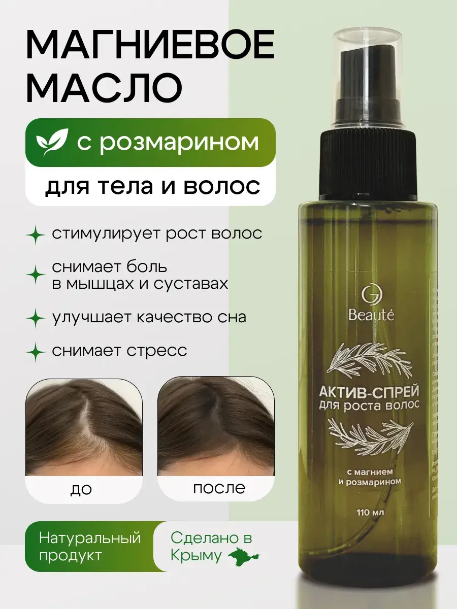 OG Beaute Rosemary and Vitamin B3 Magnesium Oil Spray, 110 ml