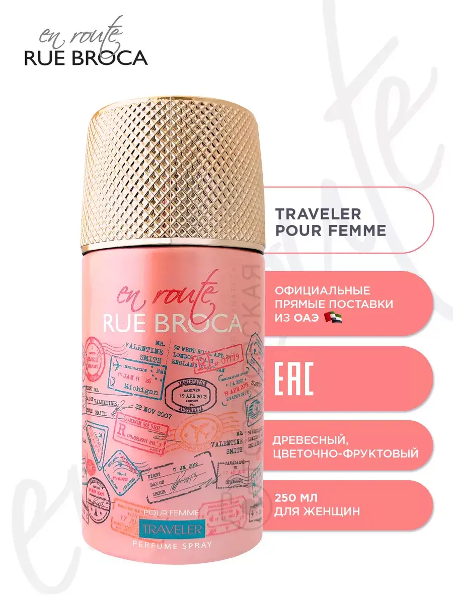 RUE BROCA Traveler Pour Femme Deodorant Spray, 250 ml