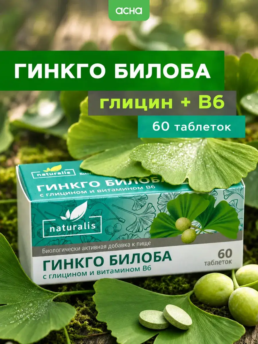 Naturalis Ginkgo Biloba with Glycine and Vitamin B6 Forehead Patches