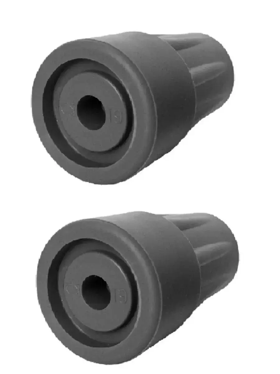 Aversus Cane and Crutch Tips Grey 2 Pack 19 mm, 2 Count