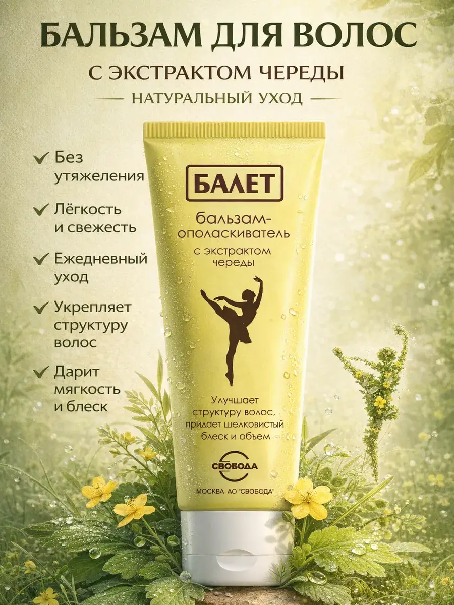 Ballet Dry Hair Conditioner 1 tube Balm 200 ml