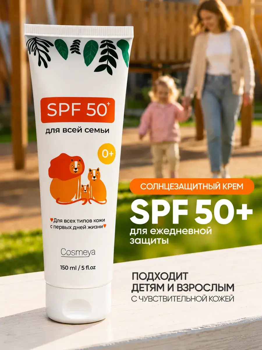 COSMEYA Children's Face and Body Sunscreen SPF 50+ Face Cream