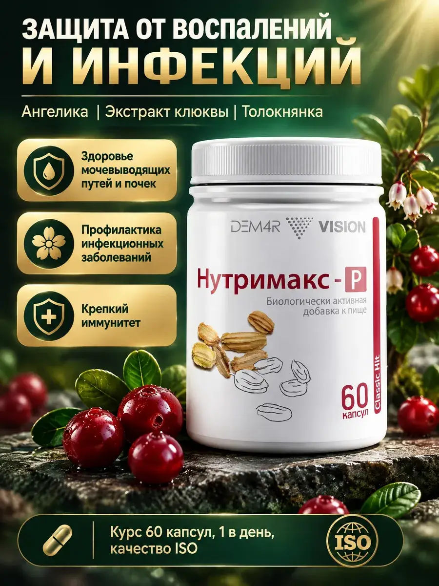 Nutrimax-R Cranberry Extract Capsules, 60 Count