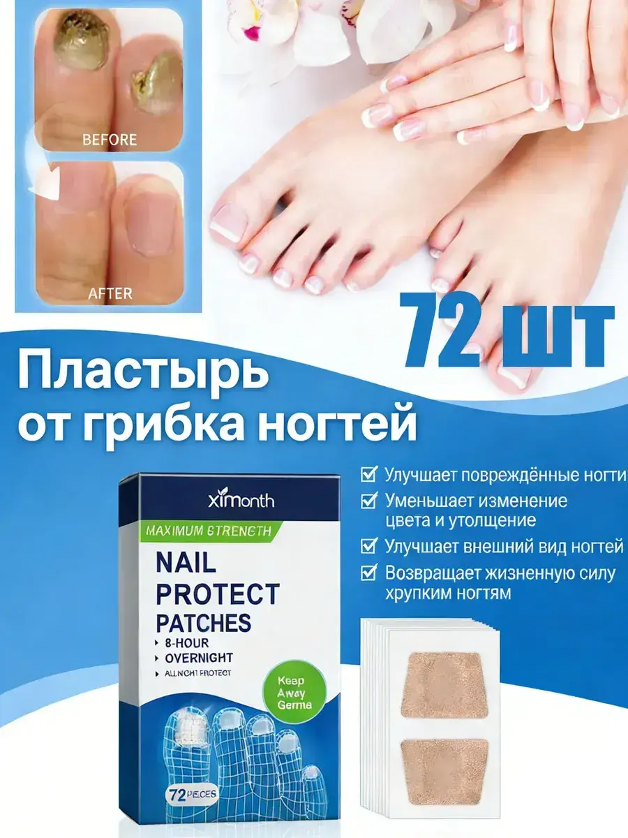 Nail Care Patches 72 Pack