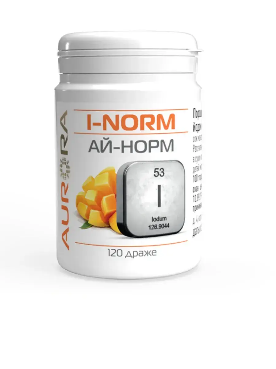 Aurora i-Norm Iodine Dragées 120 Pack 250 mg