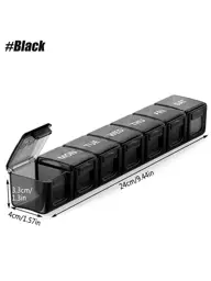 NNNB 7-Day Pill Organizer, Black Tablets #1