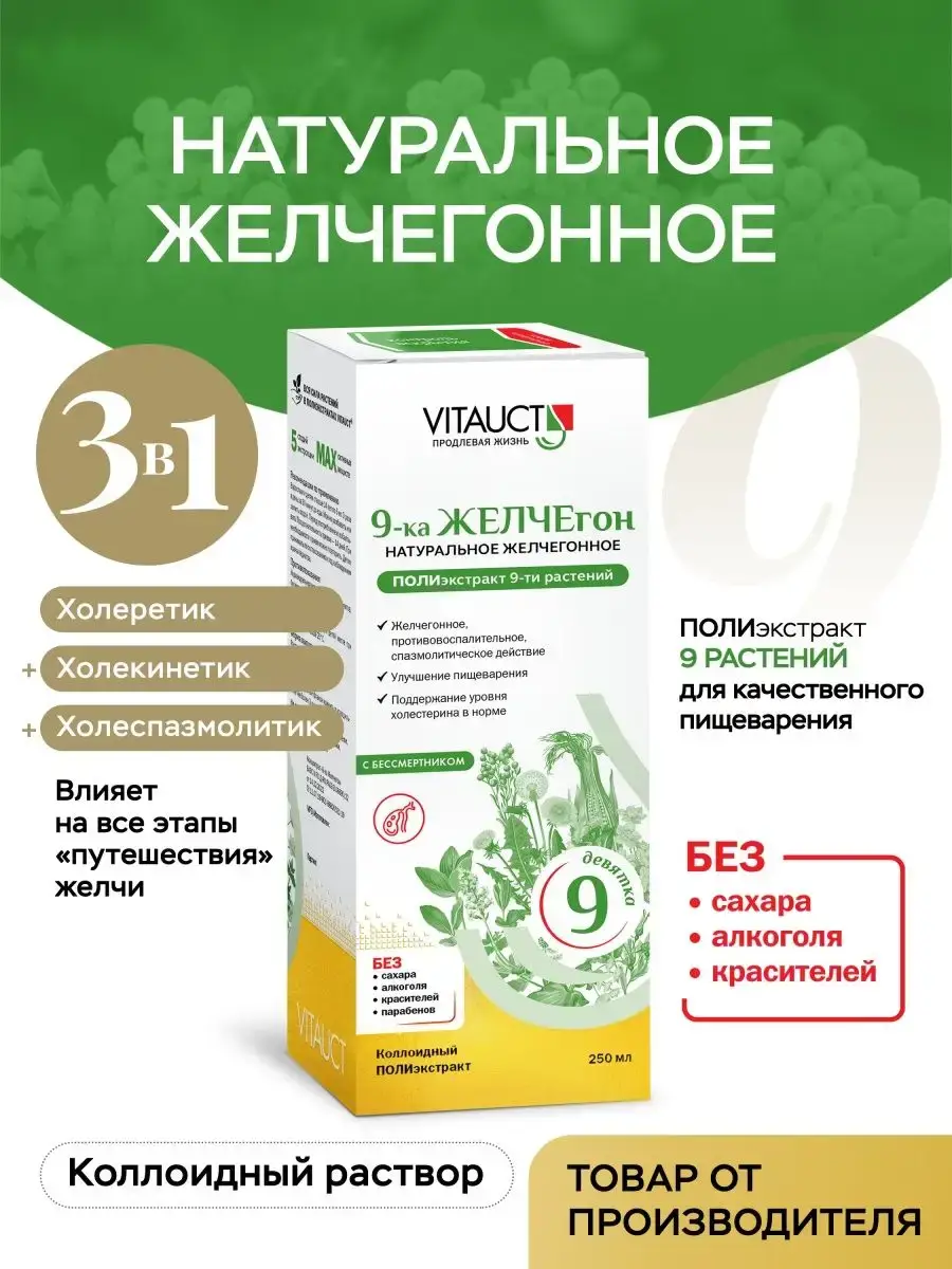 VITAUCT 9-ka Zhelchegon Liquid Concentrate 250 ml