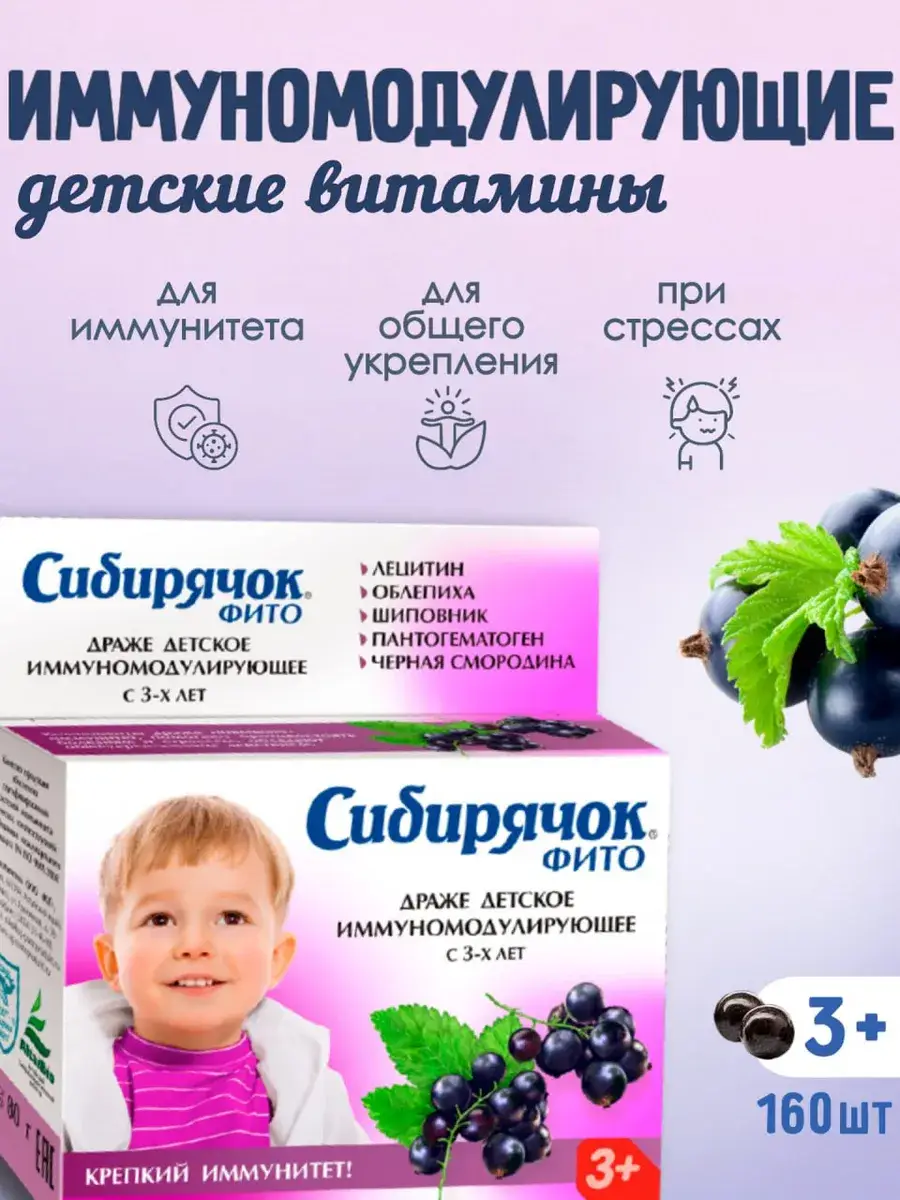 Sibirchok Children's Immune Support Dragee 80g