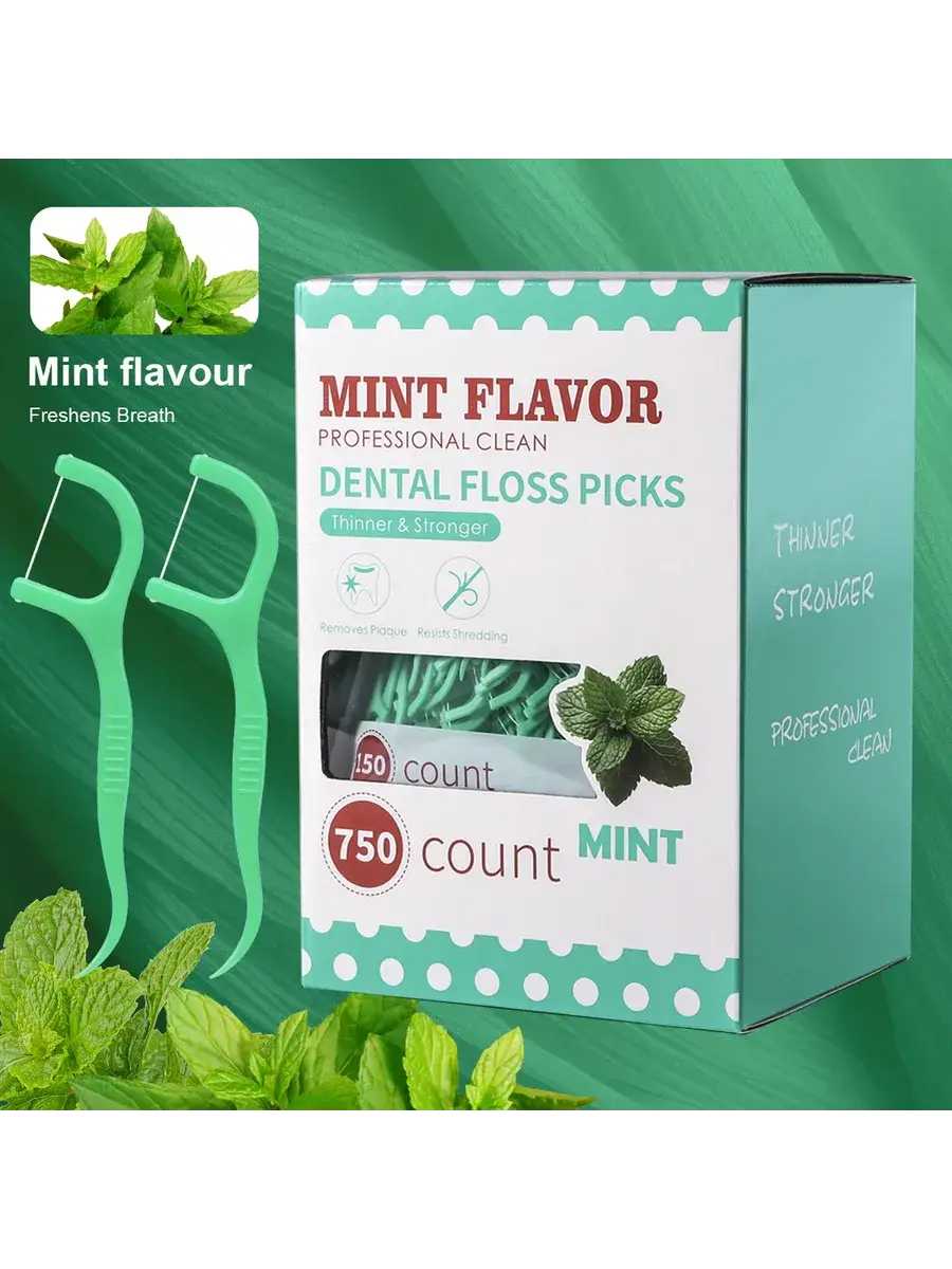 Mint Dental Floss Stick 750 Pack