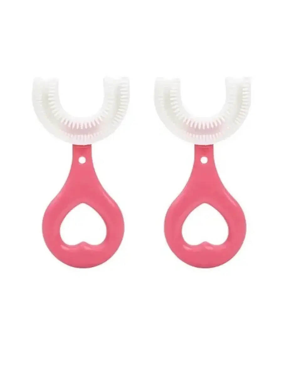 NNNB Silicone Children's Toothbrush Pink 1 Piece