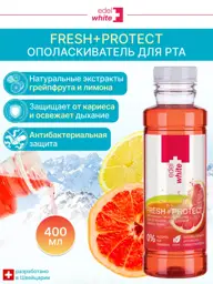 edel+white Fresh Breath Mouthwash with Fluoride, 400 ml #1