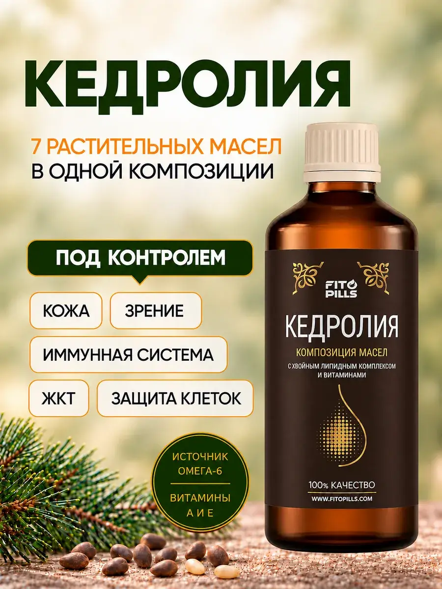 Kedrolia Herbal Oil Liquid 100 ml 1 Pack