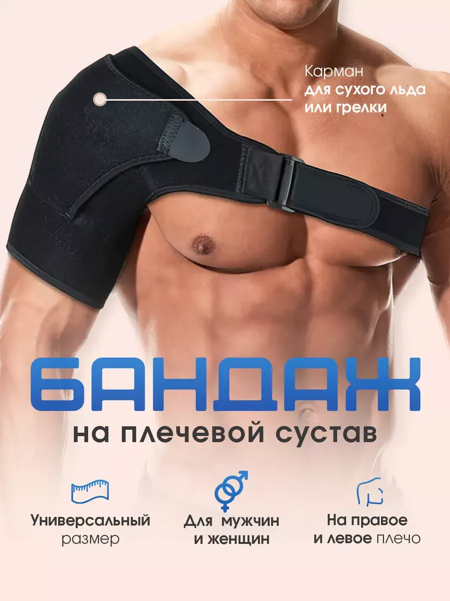 BestBuy Shoulder Support Brace, Adjustable, Charcoal Black