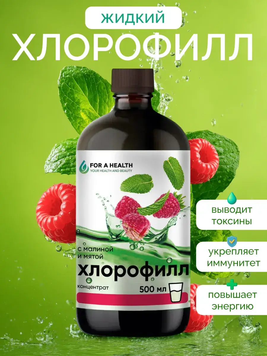 FOR A HEALTH Liquid Chlorophyll Mint 500 ml
