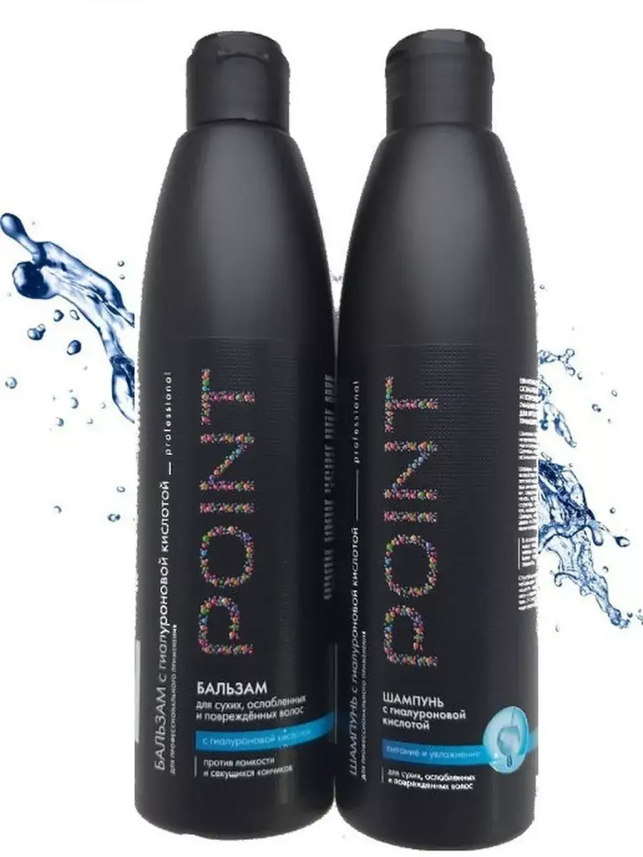 POINT. Hyaluronic Acid Care Set, Shampoo + Balm, 300ml each