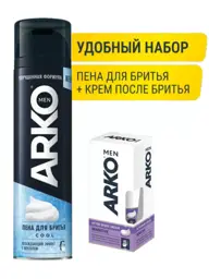Arko Cool Shaving Foam Set with Sensitive Cream 2-Piece 200 ml #1