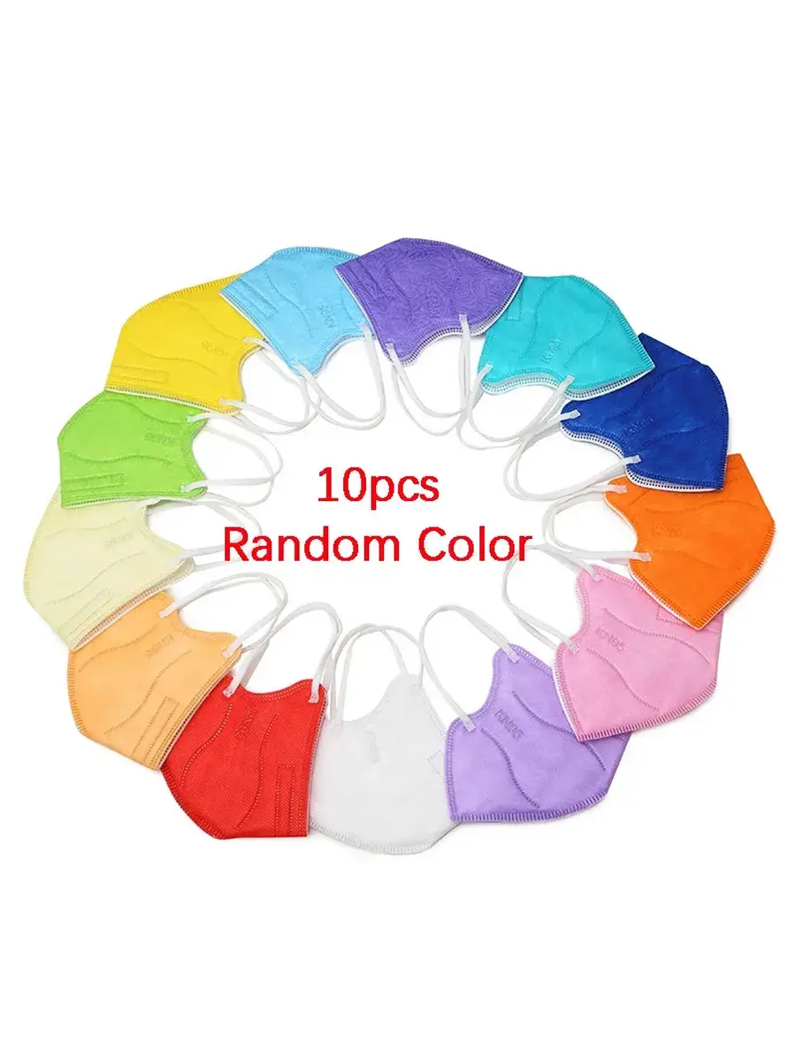 jiansu FFP2 Respirator Mask Assorted Colors 10 Pack