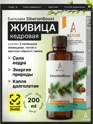 Altai Natural Cedar Resin Oil with Chaga 200 ml #1
