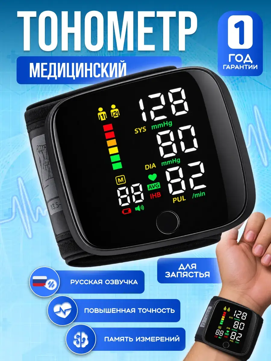 Automatic Electronic Wrist Blood Pressure Monitor