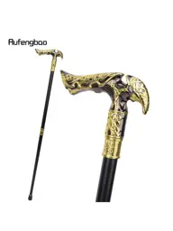 Rufengbao Gold and Black Straight-Handle Cane, 93 cm #1