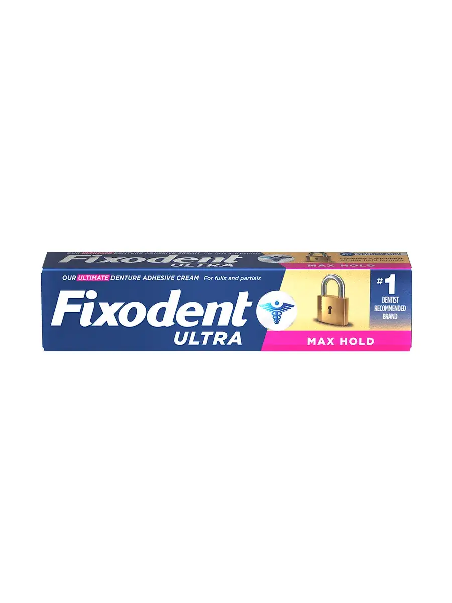 Fixodent Ultra Max Hold Denture Adhesive Cream, 62 g