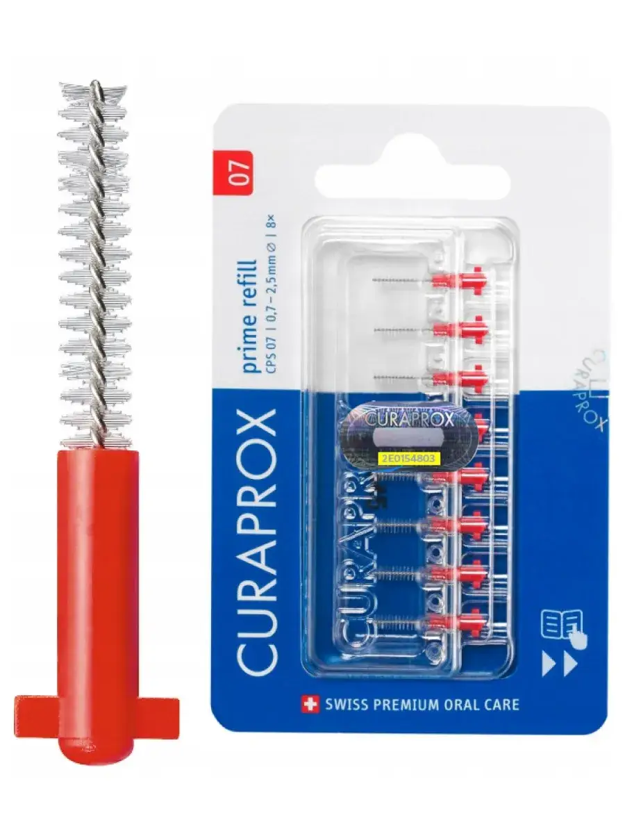 Curaprox CPS Prime Interdental Brushes, 0.7 mm, 8 Count