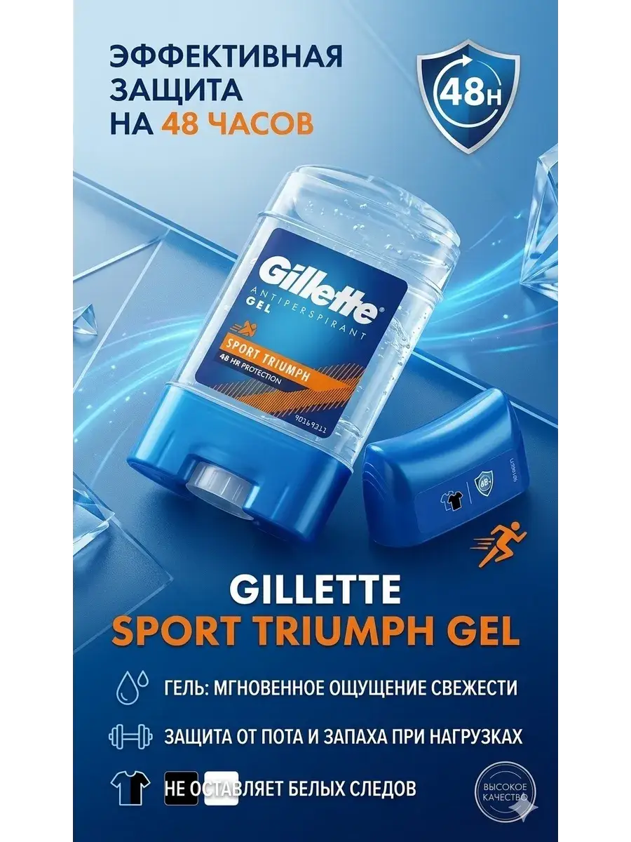 Gillette Sport Triumph Antiperspirant Stick Deodorant