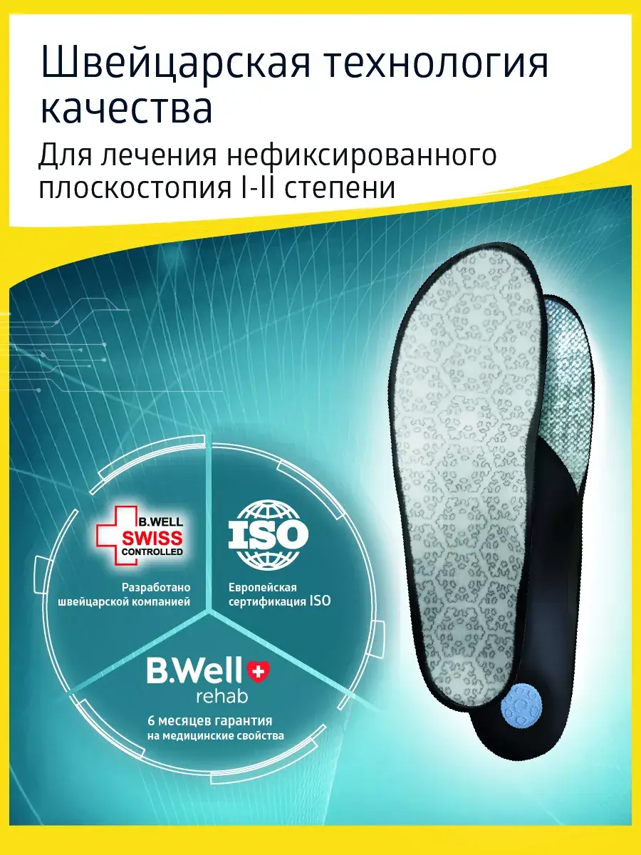 B.Well FW-607 Insulated Orthopedic Insoles Pair