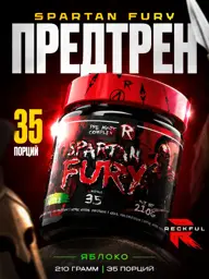 Reckful Spartan Fury Pre Workout Powder Apple Garden 210 g 35 Servings #1
