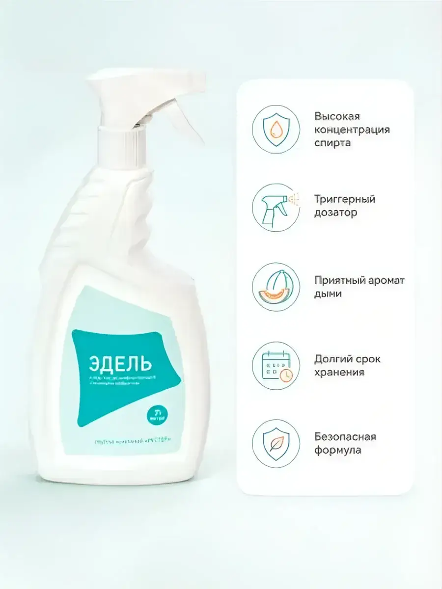 Edel Liquid Antiseptic with Trigger Spray 750 ml