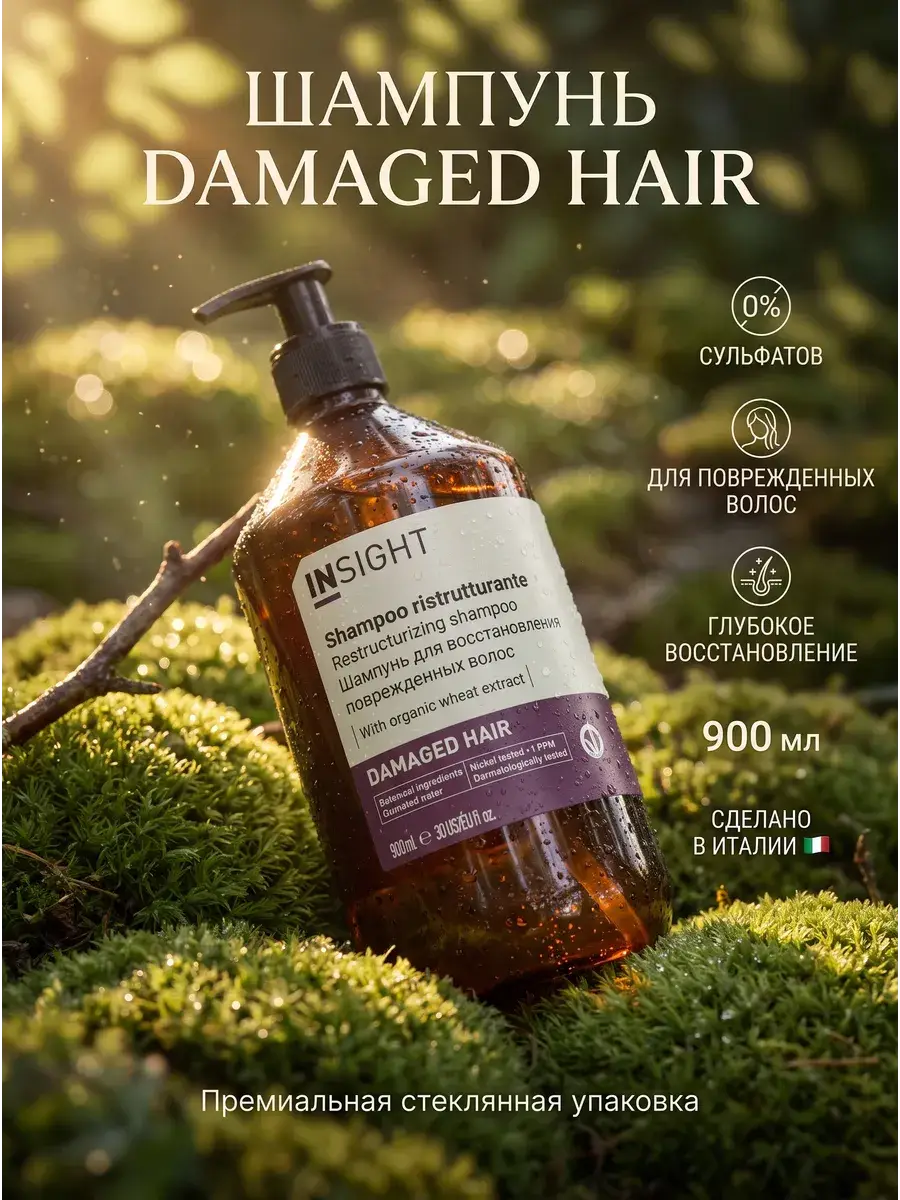 INsight Damaged Hair Shampoo 900 ml