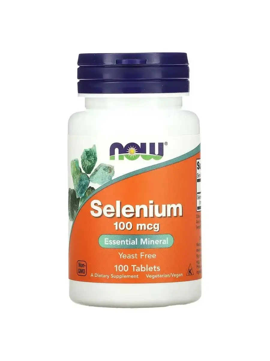 NOW Selenium 100 mcg Chewable Tablets, 100 Pack