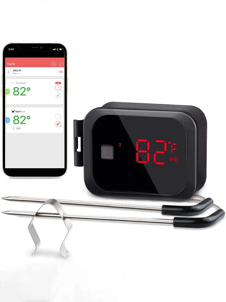 INKBIRD Bluetooth Culinary Thermometer IBT-2X with 2 Probes