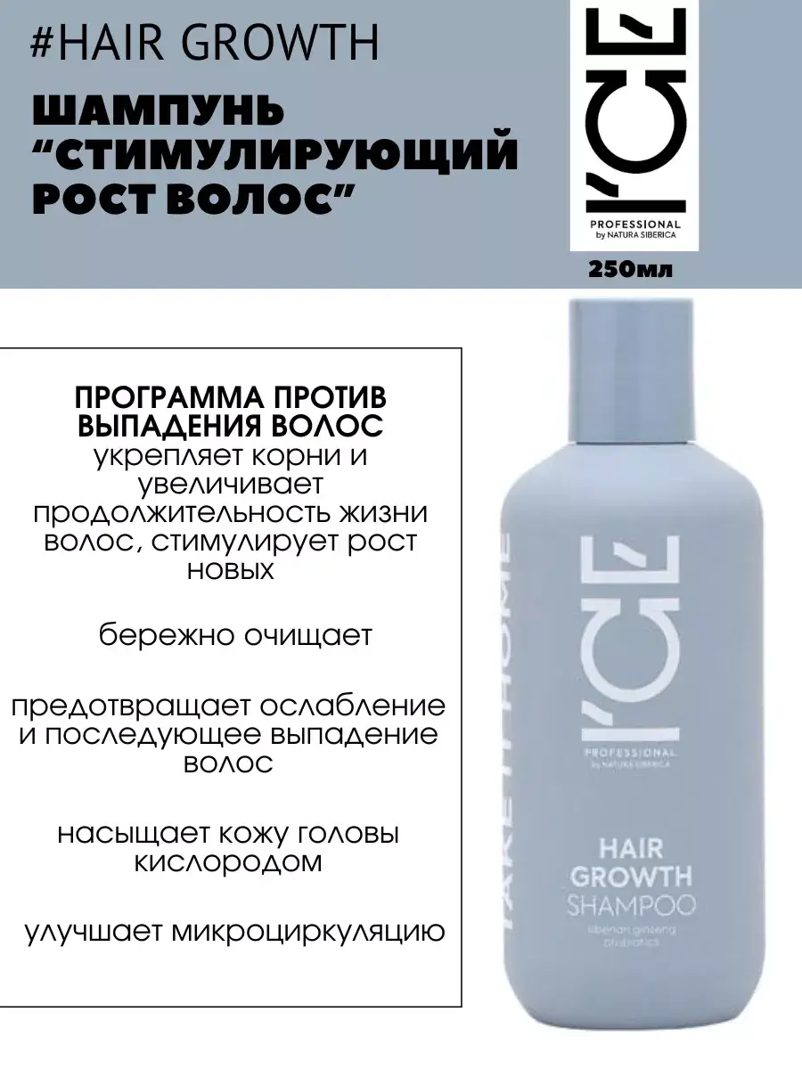 ICE PROFESSIONAL by NATURA SIBERICA Hair Growth Stimulating Shampoo 250 ml